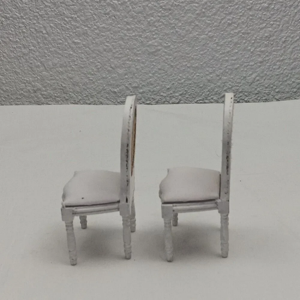1:12 Scale Dollhouse Miniatures Victoria Furniture Chair Wooden Handmade Vintage